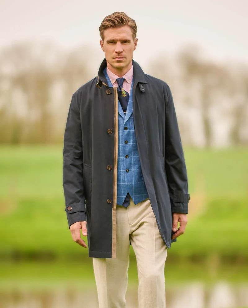 Herren Kurzmantel "Stirling" in navy