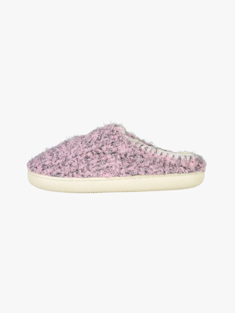 Pantofole donna invernali in ecopelo - lilla