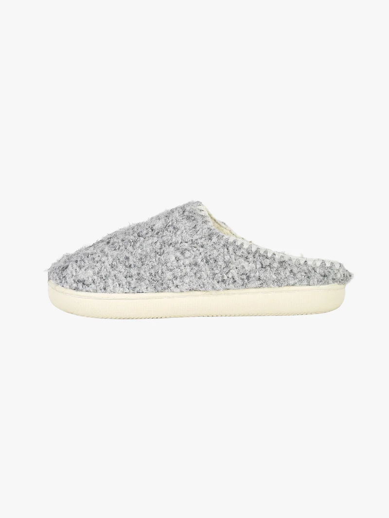 Pantofole donna invernali in ecopelo - grigio