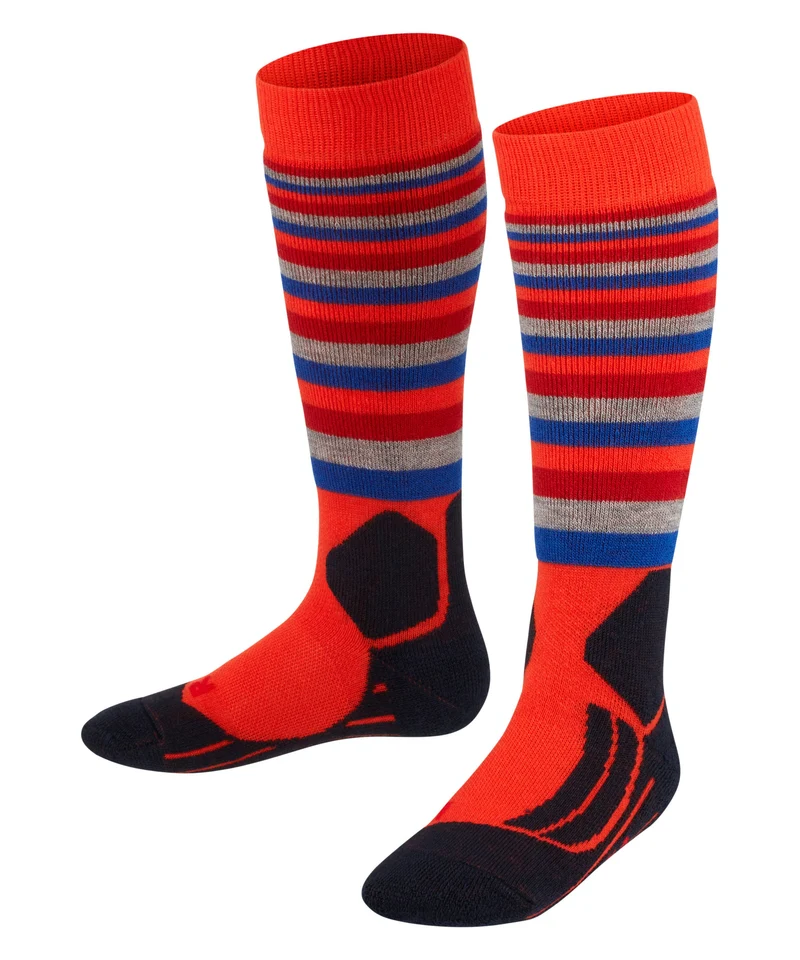 FALKE SK2 Stripes Kids Skisocken mit Polsterung