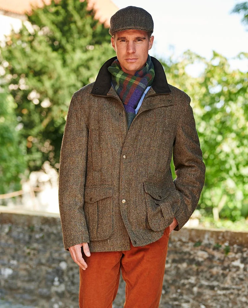 Herren Fieldjacket "Bristol" in Harris Tweed