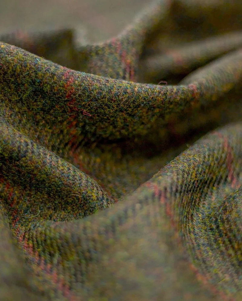 Damenjacke "Bailey" aus Harris Tweed green overcheck
