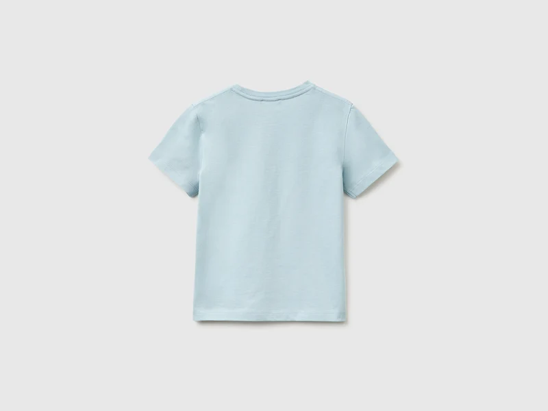 Rundhals-T-Shirt mit Aufdruck