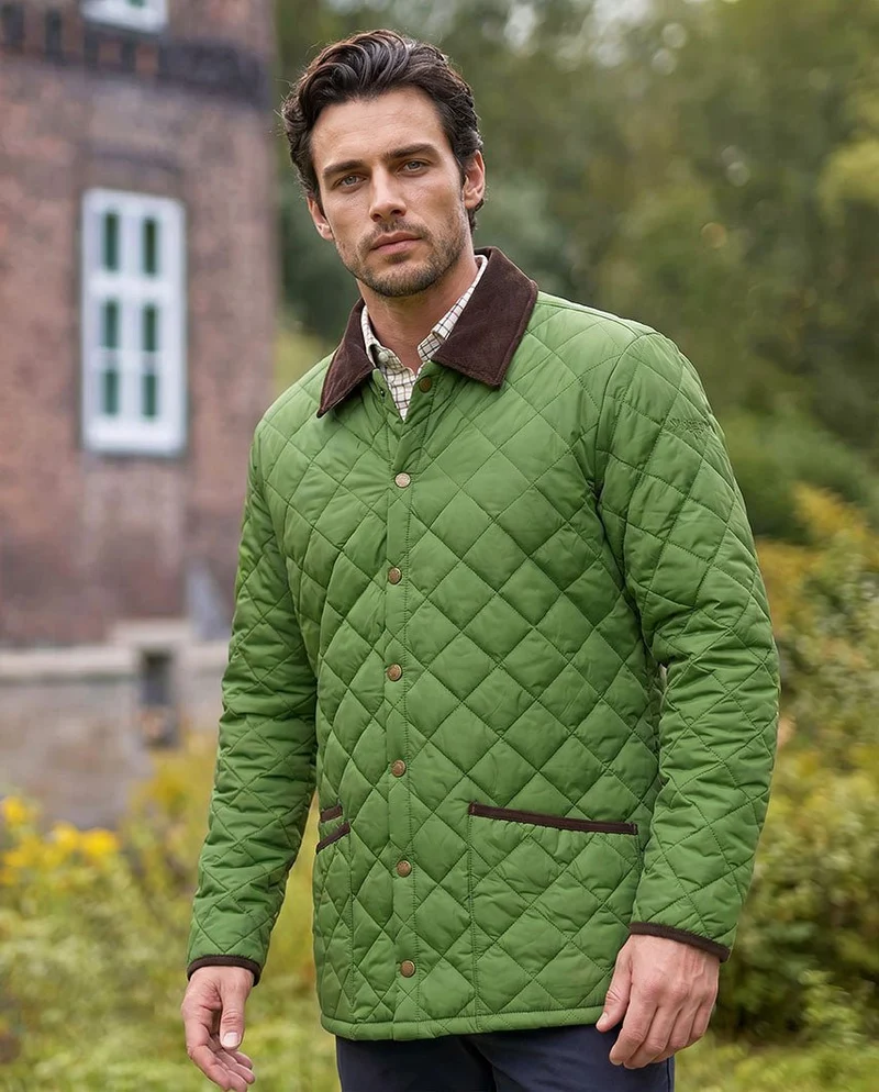 Herren Steppjacke "York" in fresh green