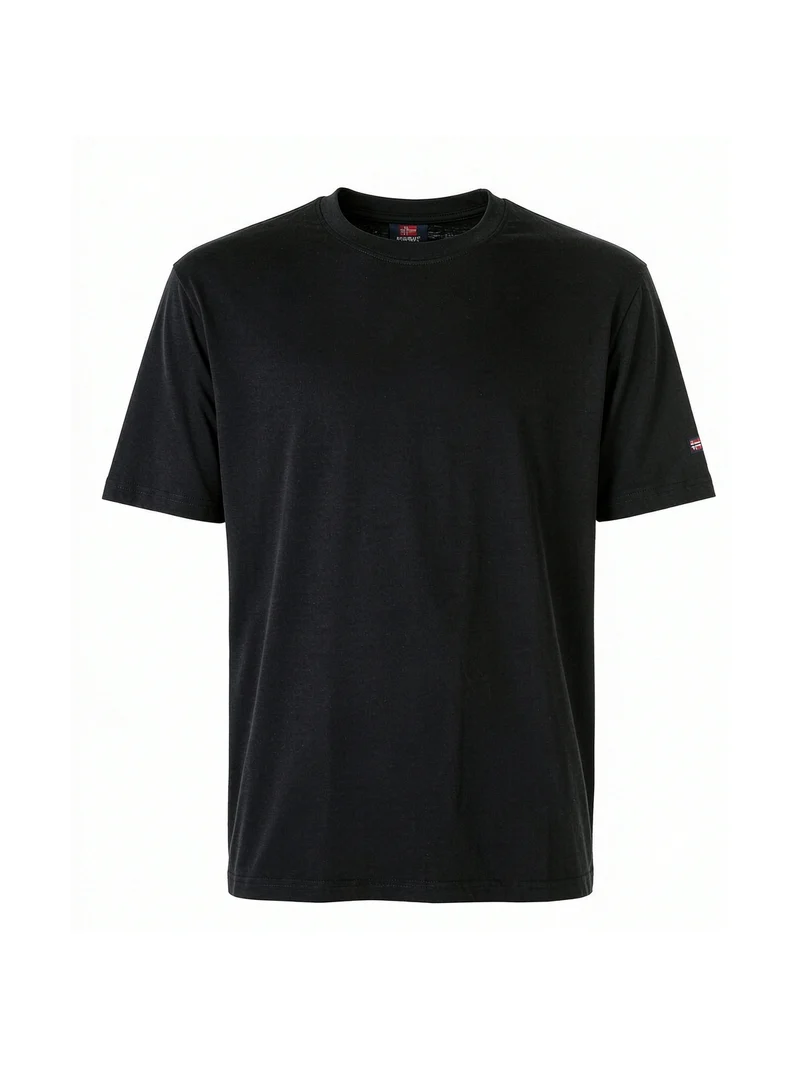 Confezione da 3 pezzi t-shirt intima da uomo a manica corta in cotone - nero