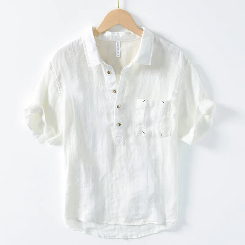 Elegant Japenese Linen Shirt