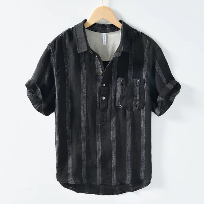 Elegant Japenese Linen Shirt