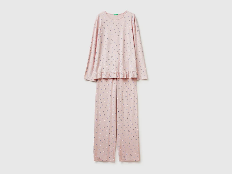 Gemusterter Modal-Pyjama