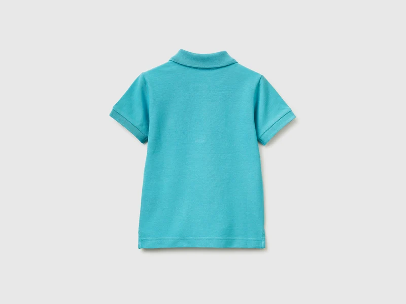 Kurzärmeliges Poloshirt aus reiner Baumwolle