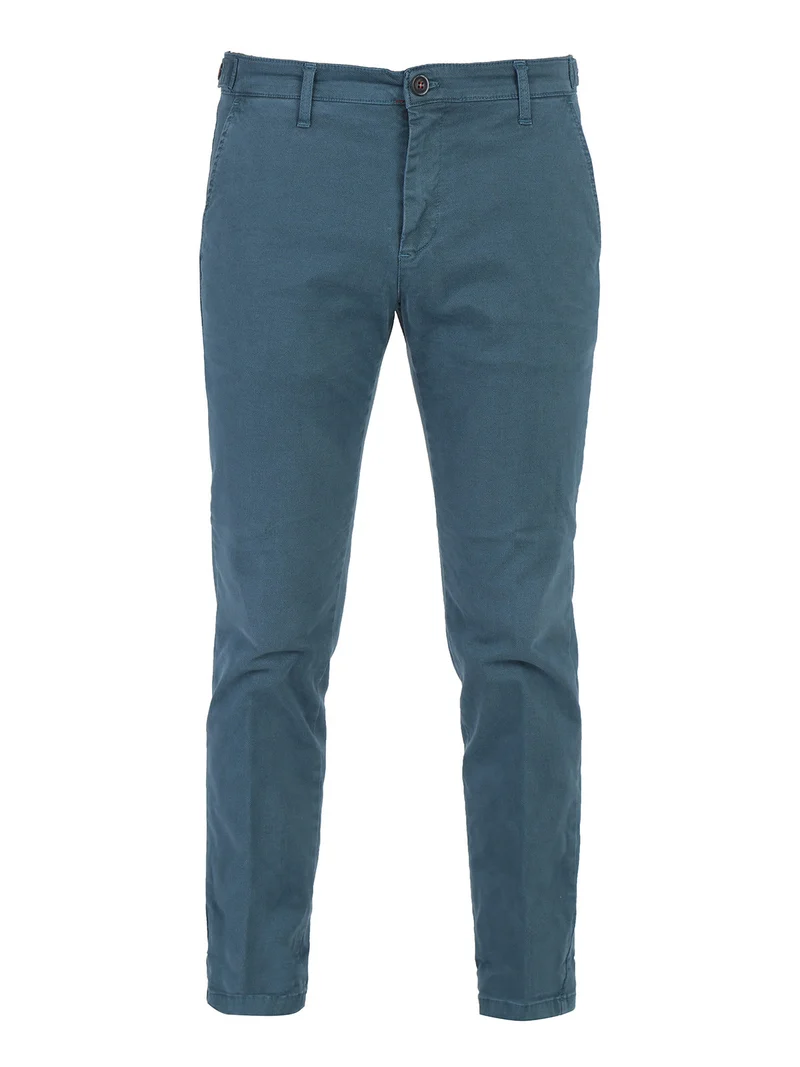 Pantaloni casual slim fit da uomo taglie grandi - ottanio