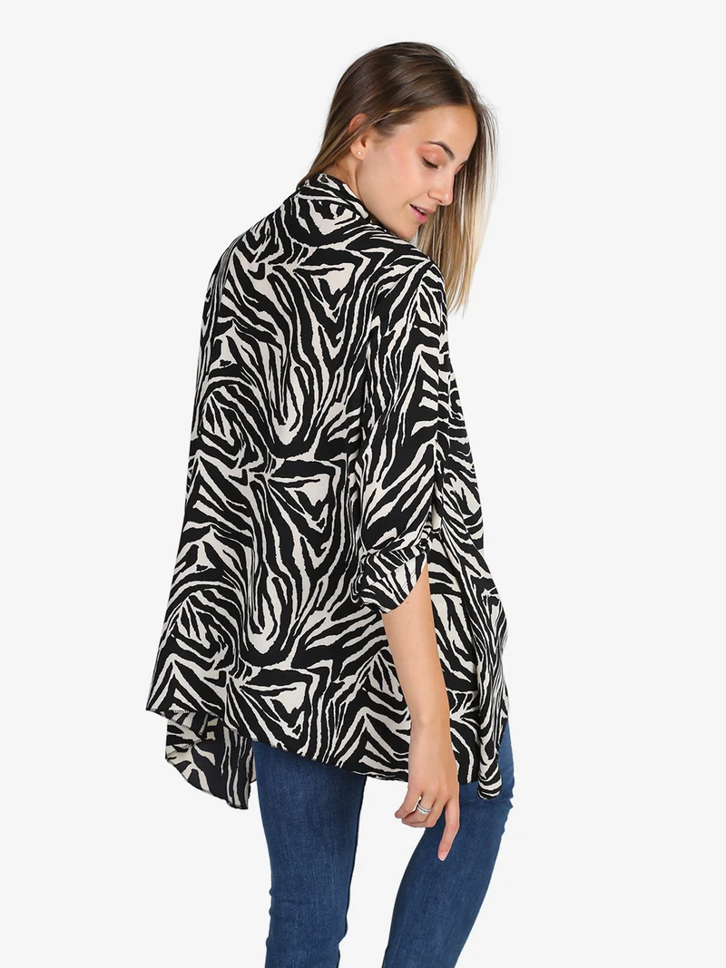 Cardigan donna con top - bianco