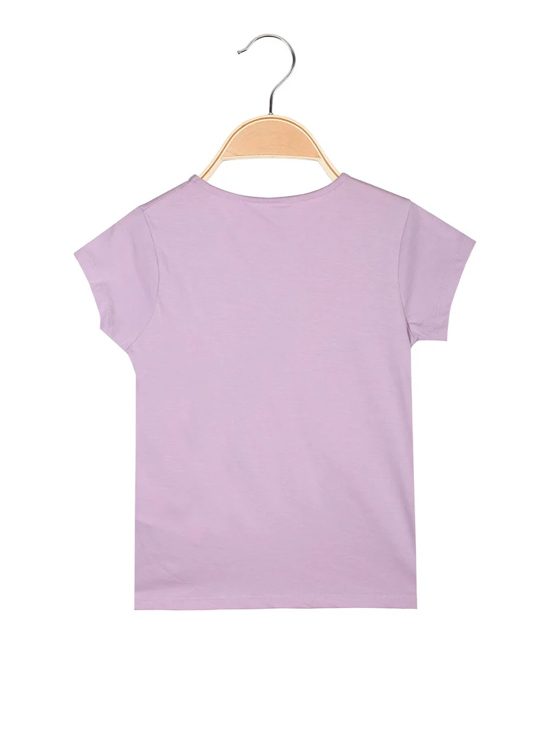 Minnie t-shirt da bambina in cotone con stampa - lilla