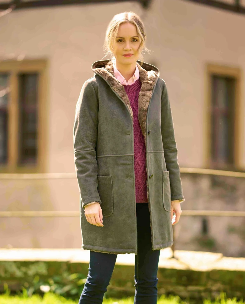 Damen Ledermantel "Britney" aus Lammleder