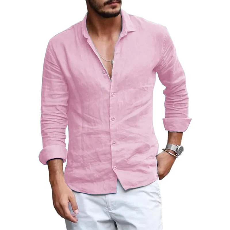 Elegant Cotton Linen Summer Shirt