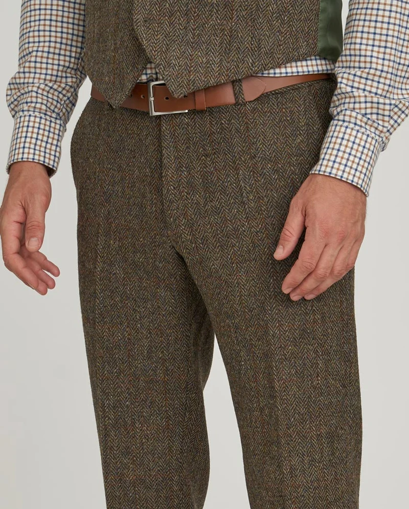 Harris Tweed Hose "Mr. Miller" in evergreen