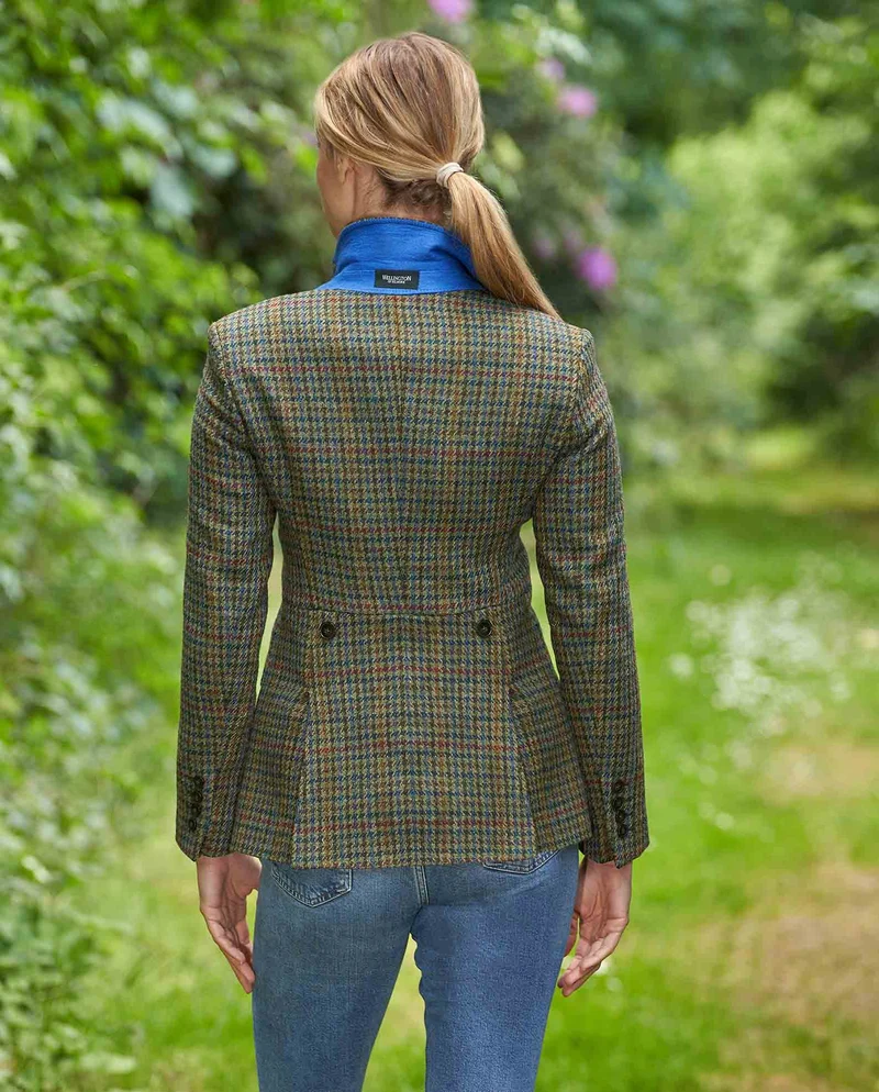 Harris Tweed Blazer "Carola" in Green Castle