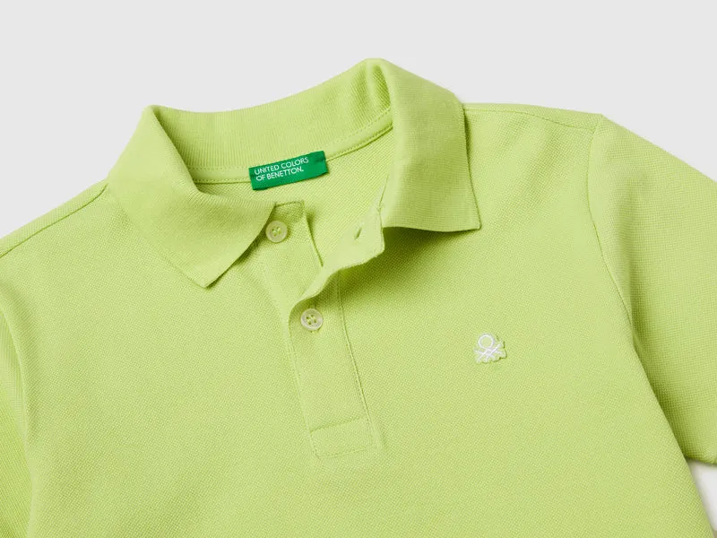 Schmal geschnittenes Poloshirt aus reiner Baumwolle
