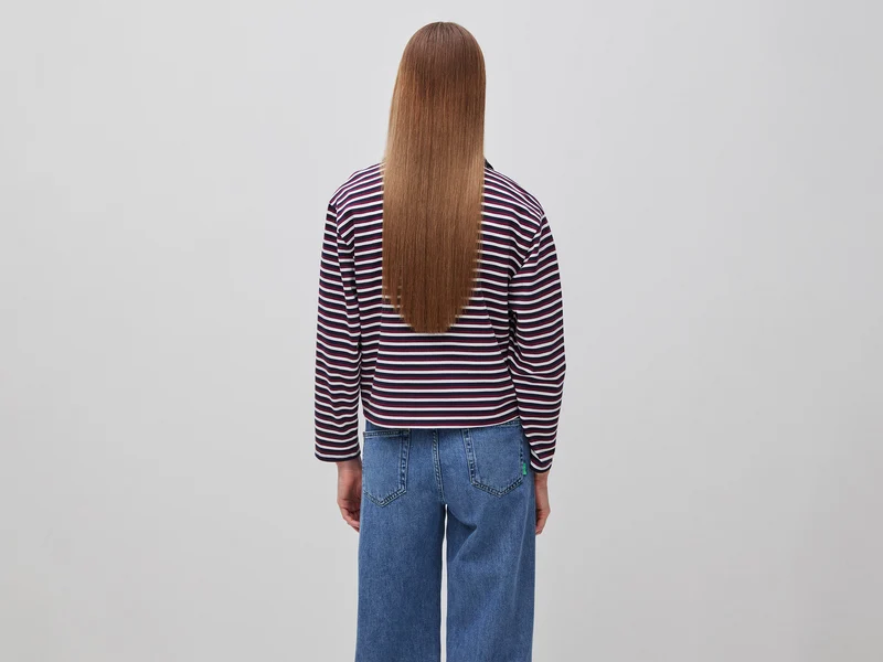 Poloshirt mit Streifenmuster und regulärer Passform