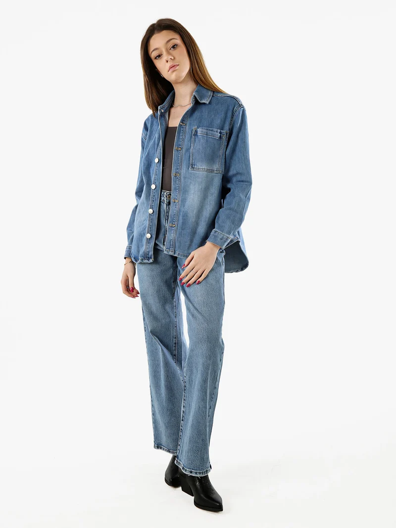 Giacca donna in jeans oversize - jeans