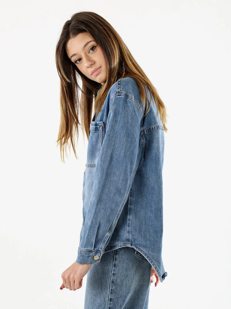 Giacca donna in jeans oversize - jeans