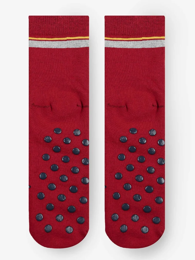Calze antiscivolo bambino con stampe - rosso