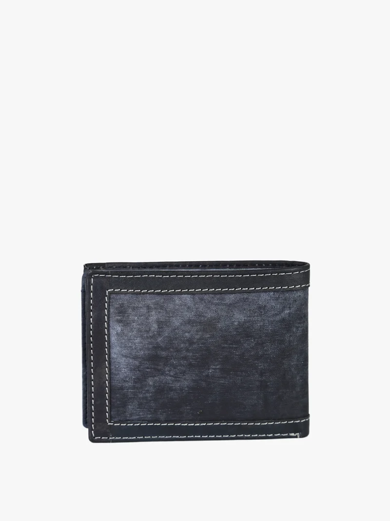 Portafoglio in pelle da uomo sportivo - jeans