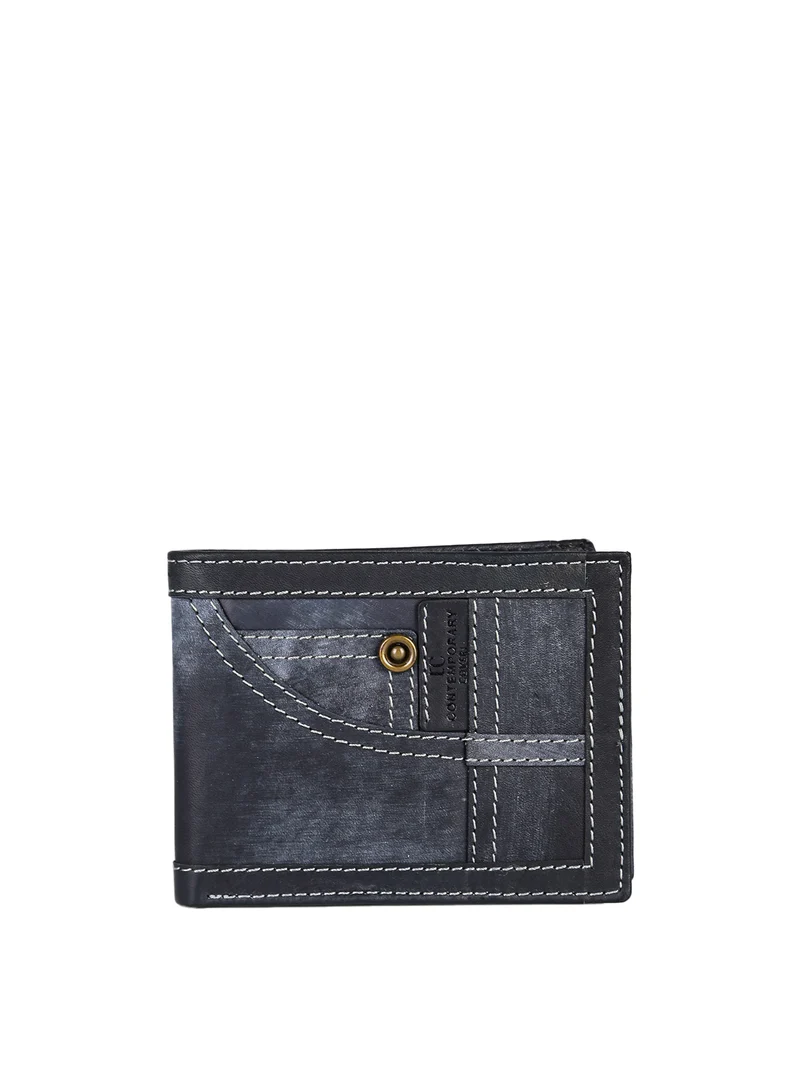 Portafoglio in pelle da uomo sportivo - jeans