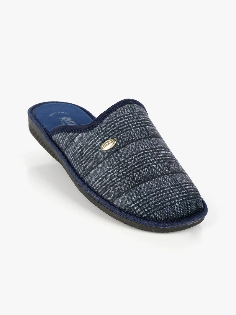 Pantofole uomo in tessuto - blu