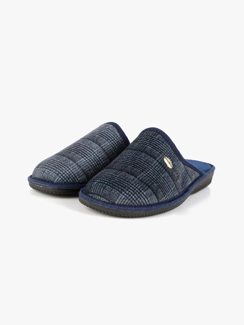 Pantofole uomo in tessuto - blu