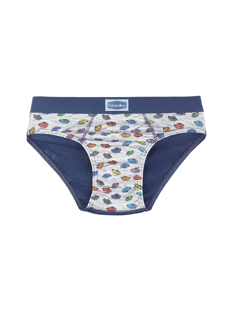 Slip in cotone da bambino con stampe - jeans