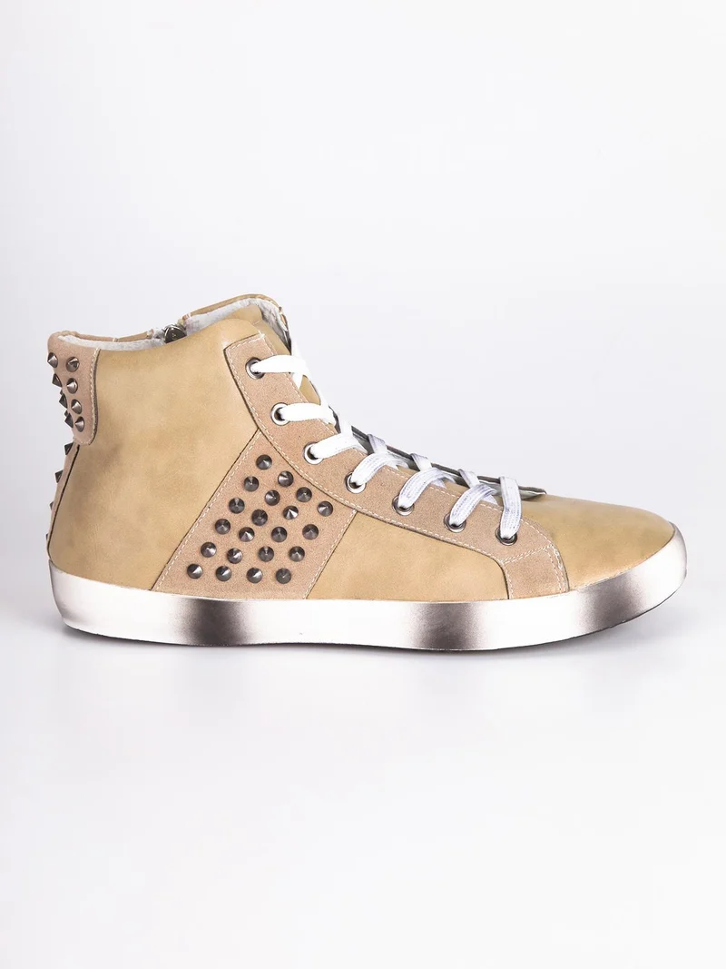 Sneakers basse stringate - beige