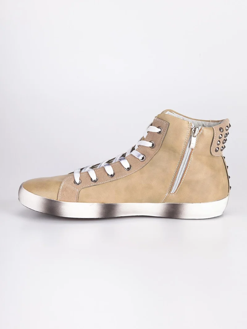 Sneakers basse stringate - beige