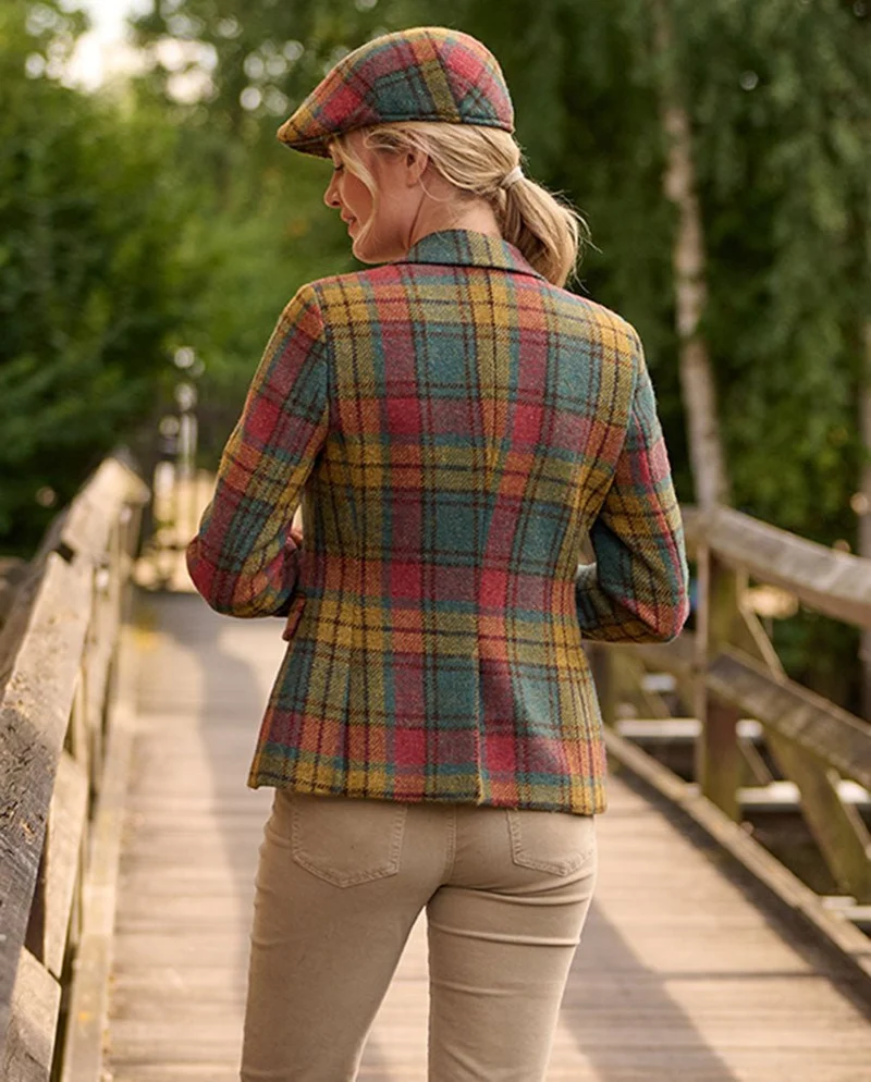 Harris Tweed Blazer "Ami" in colorful Tartan