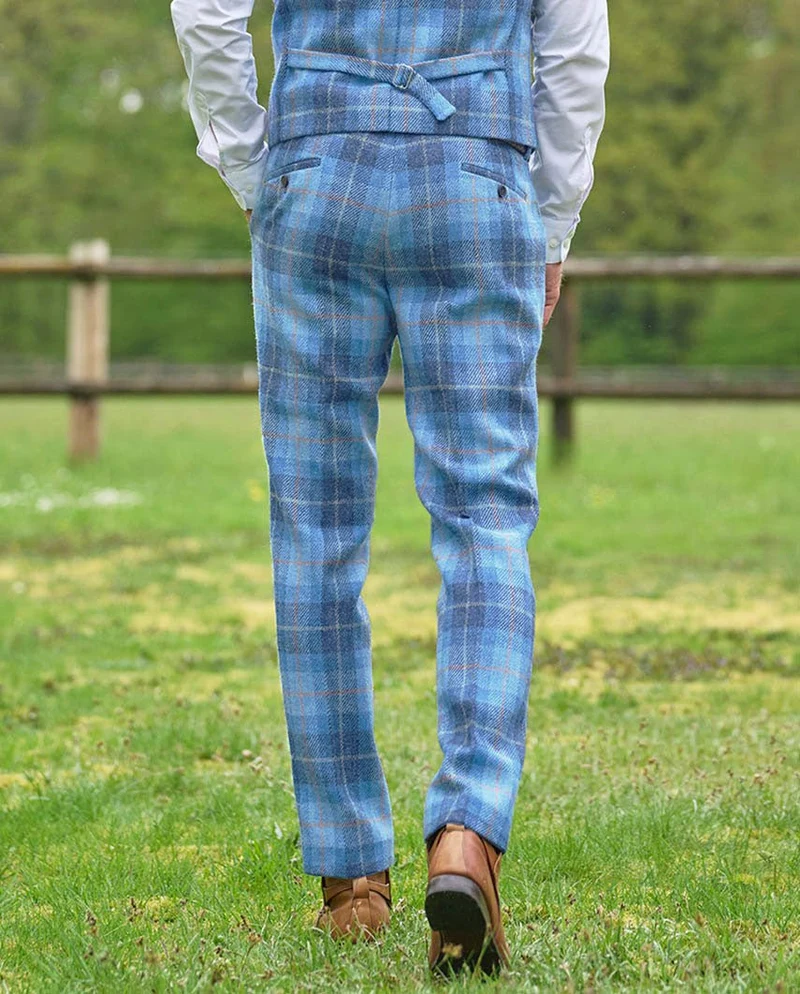 Harris Tweed Hose "Mr. Miller" in jeans herringbone