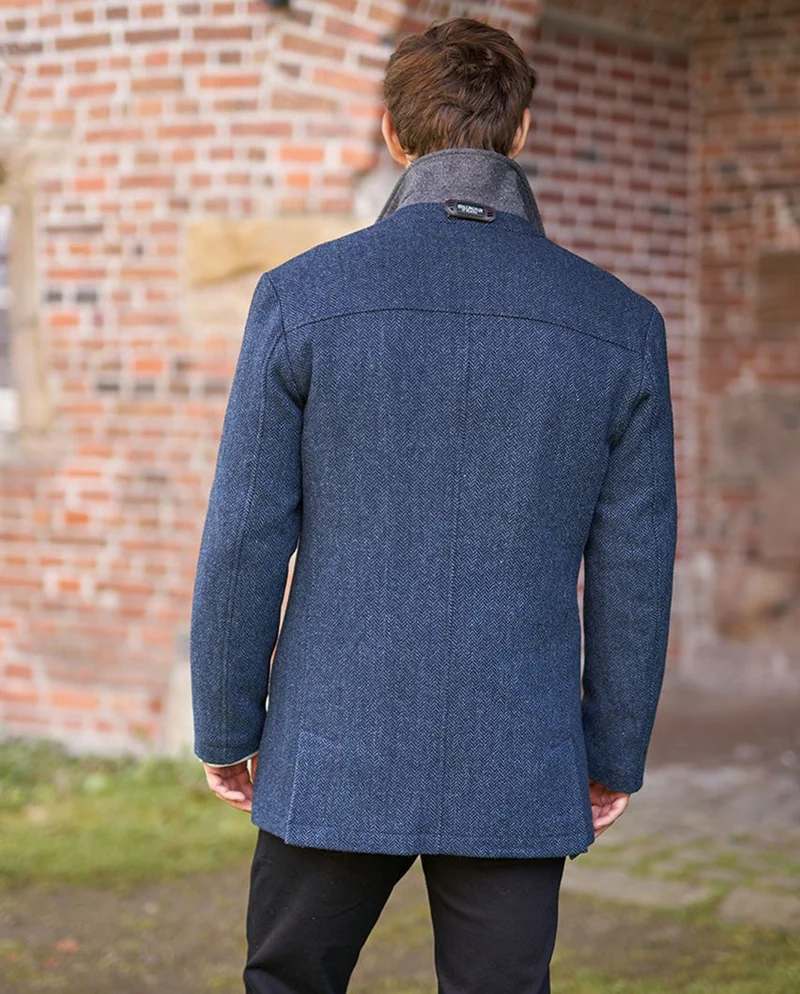 Herren Cabanjacke "Seaberg" in Fischgrat Tweed