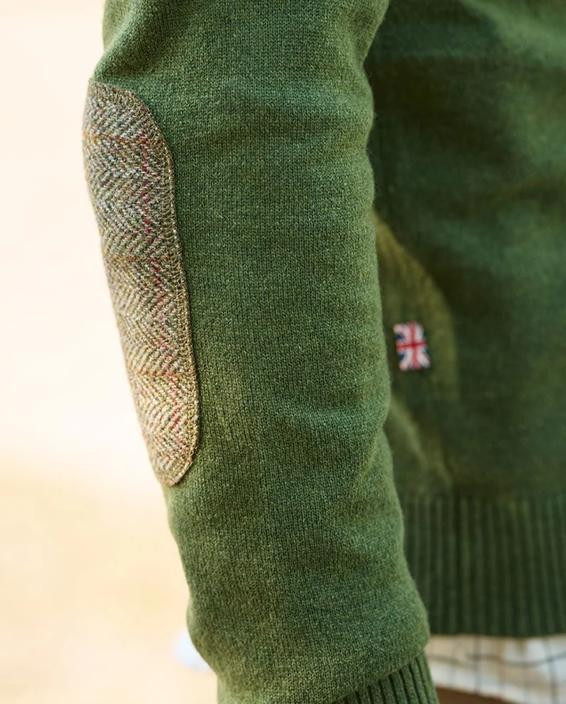 Merino-Pullover "Jack" in dill