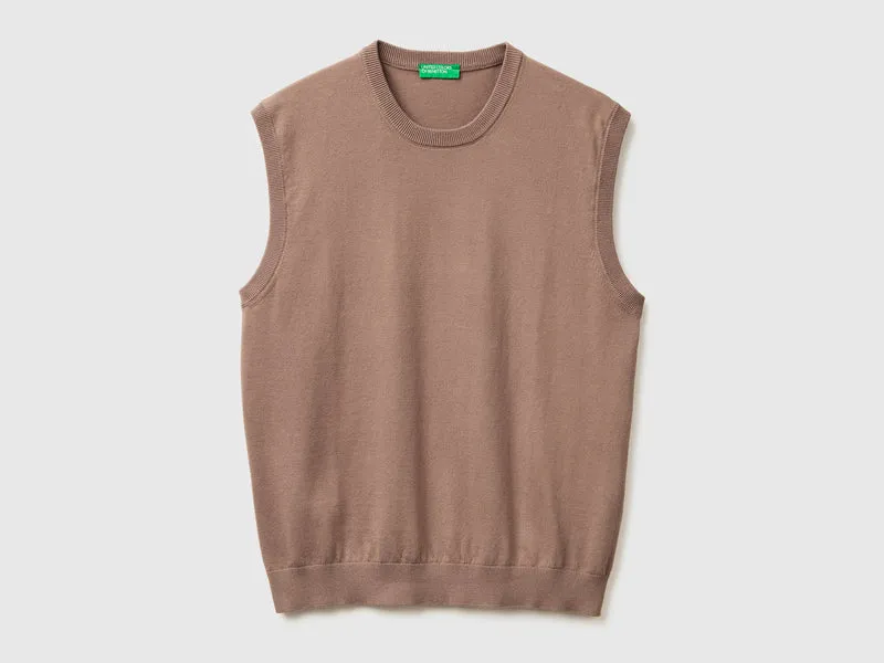 Weste aus Baumwoll-Trikot