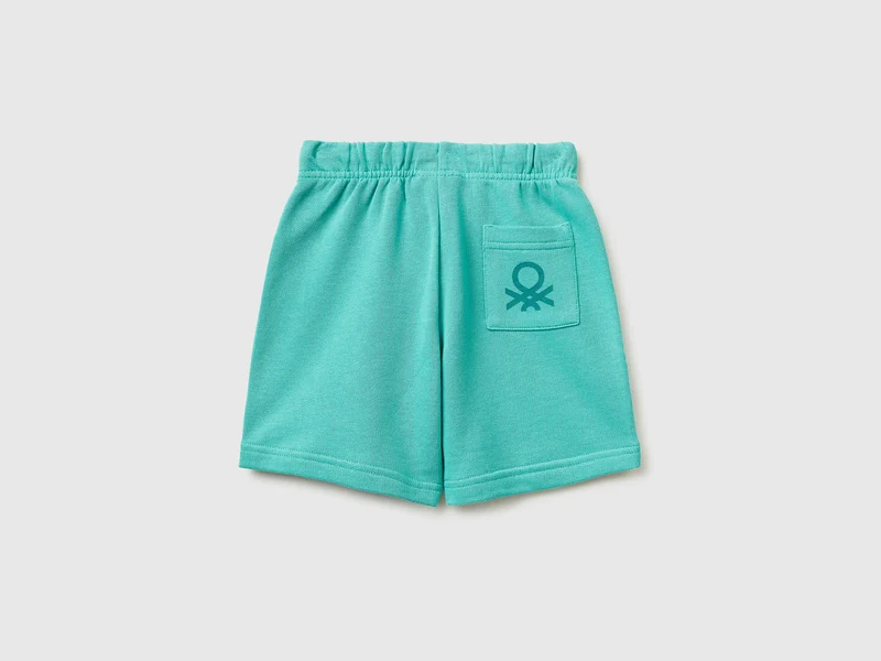 Bermuda-Shorts aus Baumwollfleece