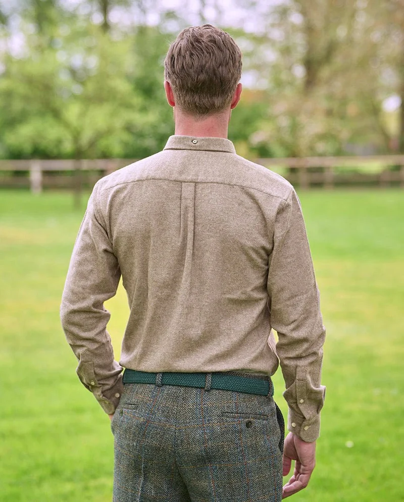 Herren Flanellhemd "Steward" in beige