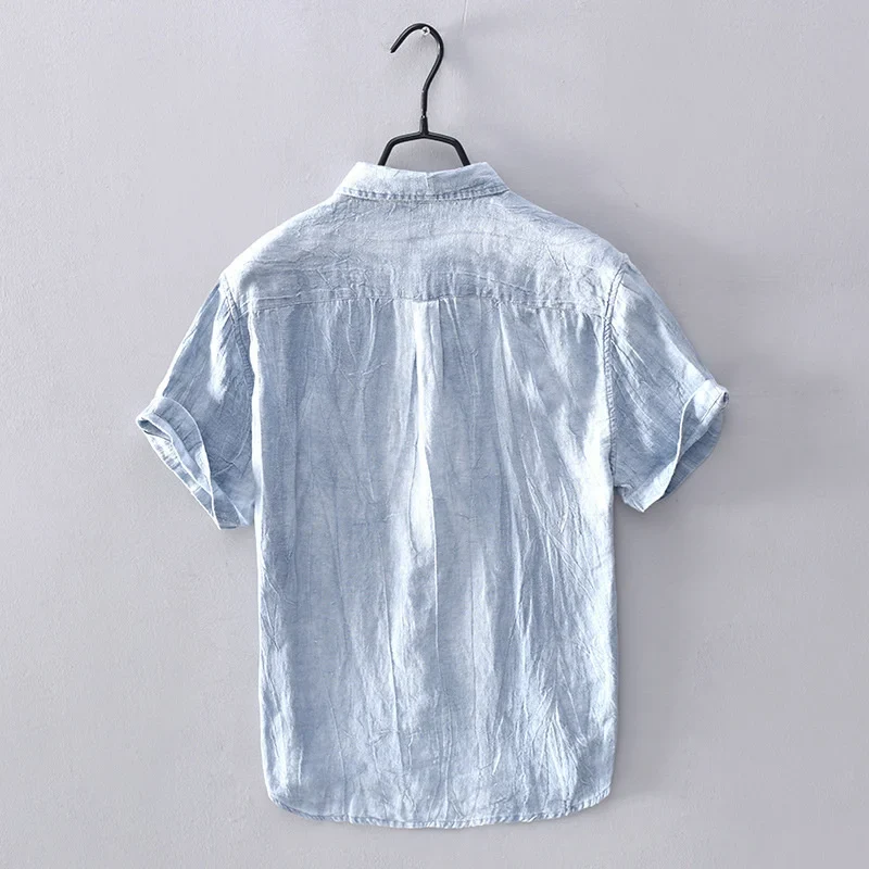 Elegant Japanese Style Linen Shirt