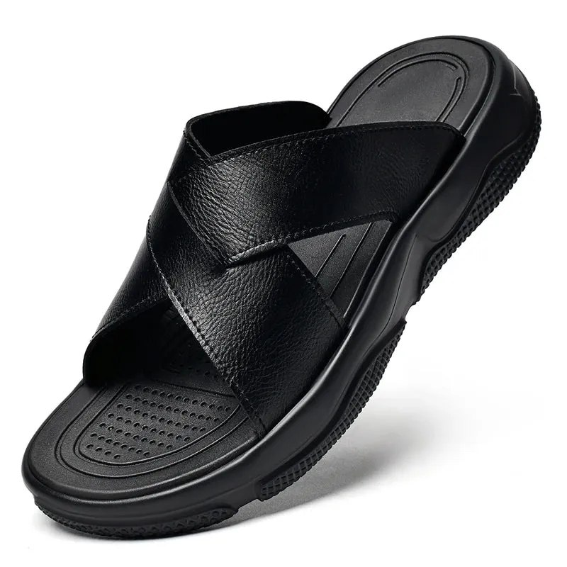Elegant Leather Beach Sandals