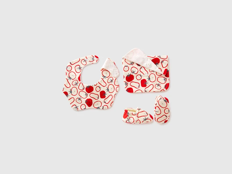 Accessoire-Set mit Tomatenmuster