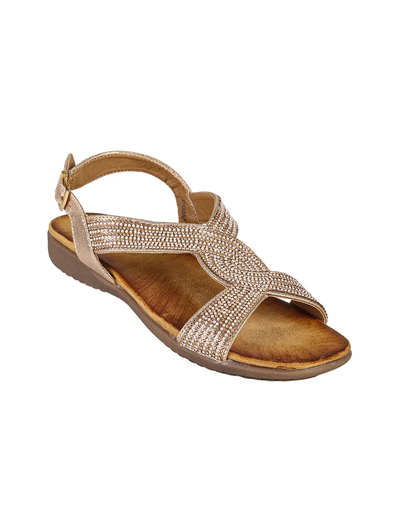 Sandali donna gioiello - champagne