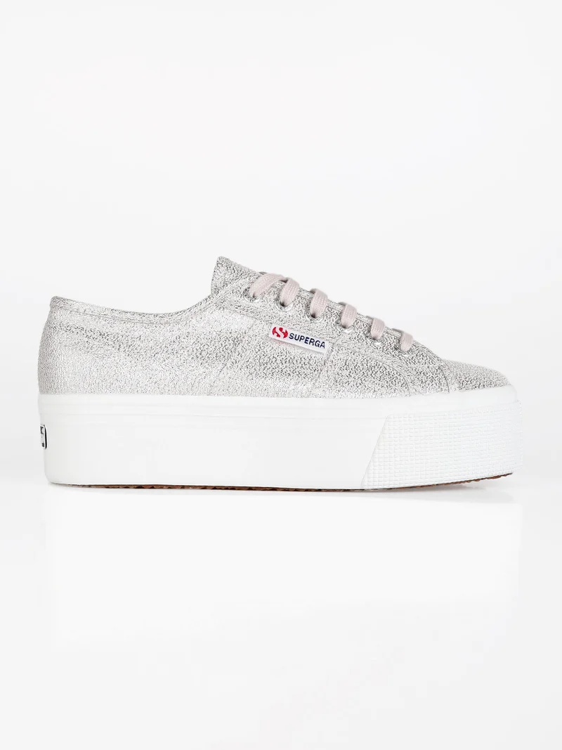 Scarpe in tela donna con platform 2790 LAME - lilla