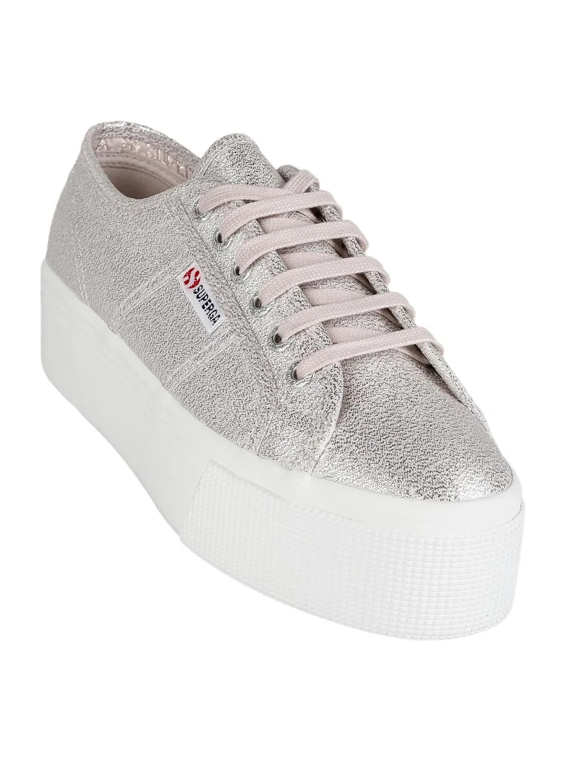 Scarpe in tela donna con platform 2790 LAME - lilla