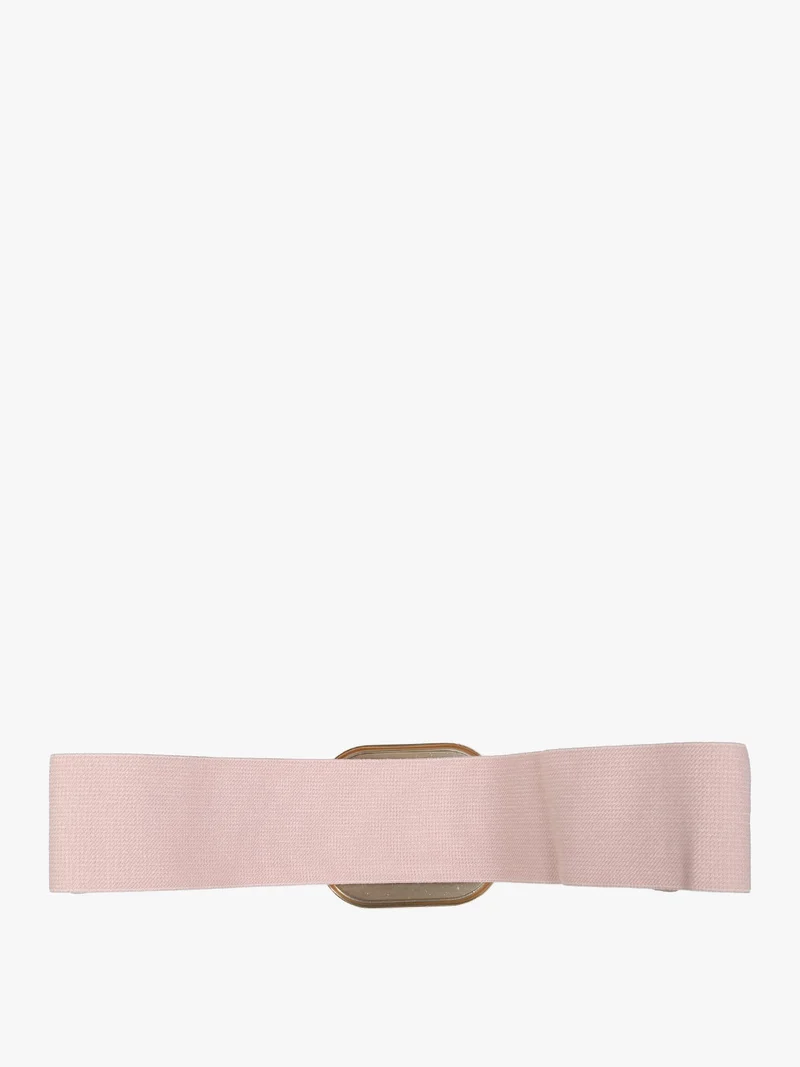 Cintura elastica con fibbia squadrata - rosa