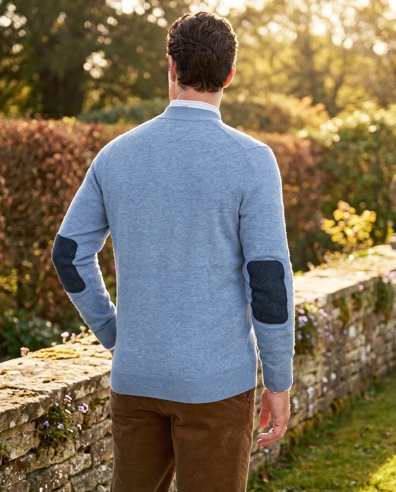 Herren Merino-Strickjacke "The Cardigan" in blue