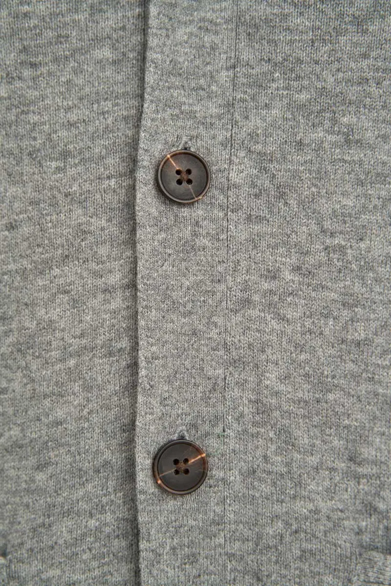 Herren Merino-Strickjacke "The Cardigan" in cloud grey