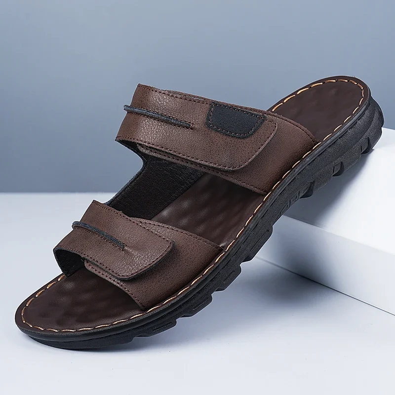 Elegant Leather Men's Sandals