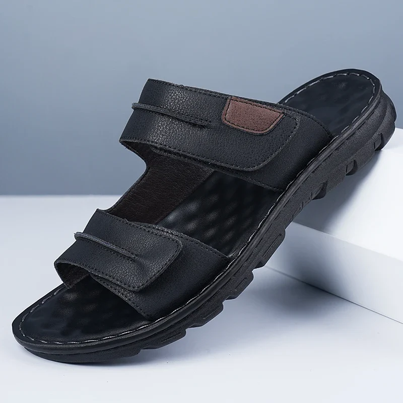Elegant Leather Men's Sandals